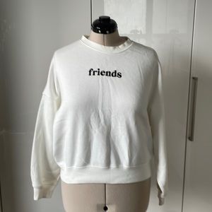 H&M Divided Sweatshirt Color White/Black Size-M/L NWT